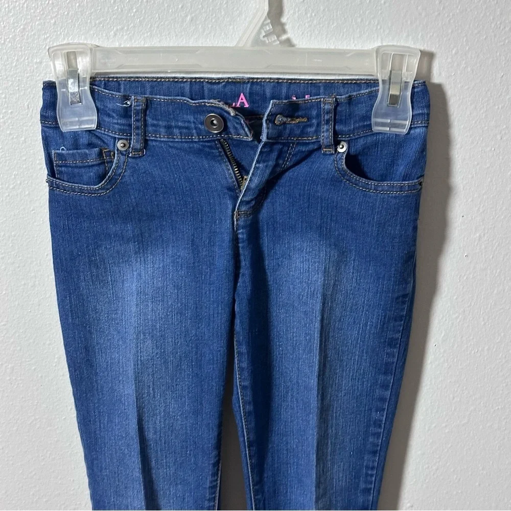 Children’s Place Kids Girls Streetwear Denim Blue Skinny Jeans size 8 .‎